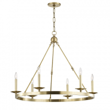 Hudson Valley Orange 3206-AGB - 6 LIGHT CHANDELIER
