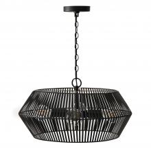 Capital 330341MB - 4-Light Angular Metal Pendant in Matte Black
